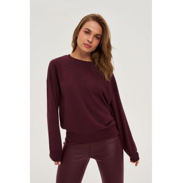 Bluza Burgundy cu Detei