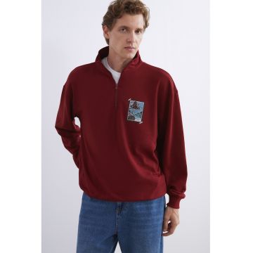 Bluza de trening cu fenta cu femoar