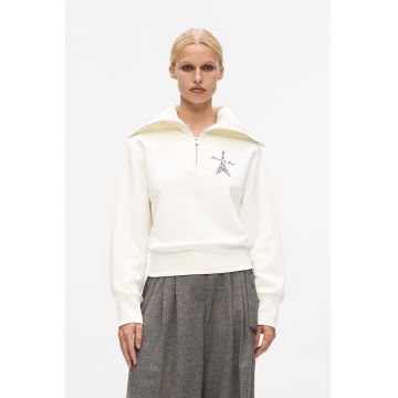 Bluza de trening cu fenta cu fermoar