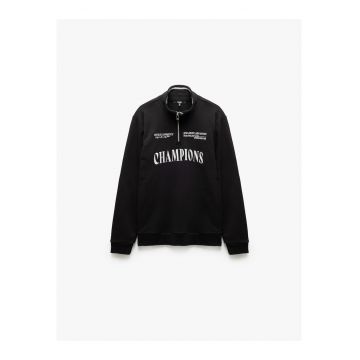 Bluza de trening cu fenta scurta cu fermoar