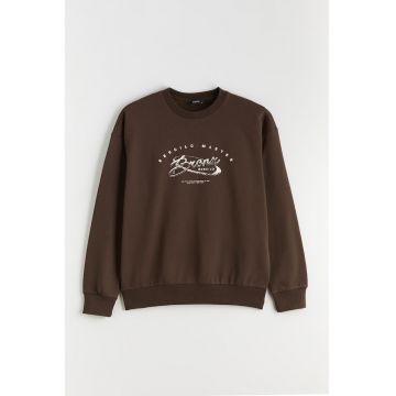 Bluza de trening cu imprimeu text