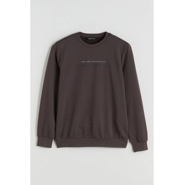 Bluza de trening cu imprimeu text