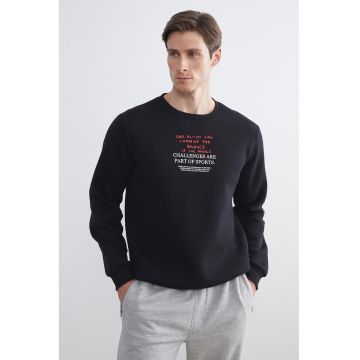 Bluza de trening cu imprimeu text