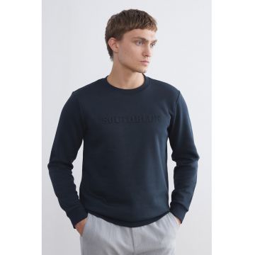 Bluza de trening cu text in relief pe partea din fata