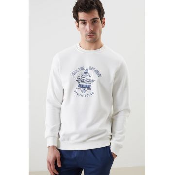 Bluza de trening din amestec de bumbac cu imprimeu