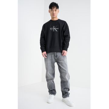 Bluza de trening din amestec de bumbac cu imprimeu logo