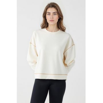 Bluza de trening din amestec de modal cu maneci cazute