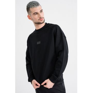 Bluza de trening din bumbac cu imprimeu pe partea din spate Delast