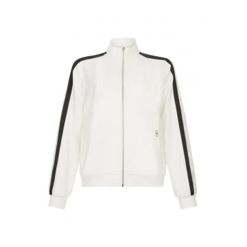 Bluza de trening din bumbac cu insertii de dantela