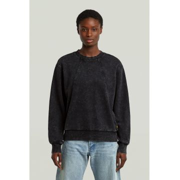 Bluza de trening din bumbac organic cu aspect prespalat