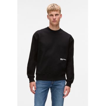 Bluza de trening din bumbac organic cu imprimeu text