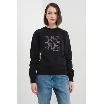 Bluza de trening din bumbac organic cu logo