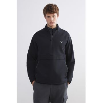 Bluza de trening lejera cu fenta cu fermoar