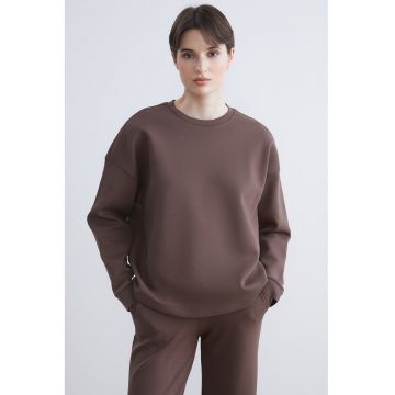 Bluza de trening lejera cu model uni