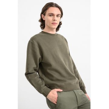 Bluza de trening lunga cu decolteu la baza gatului