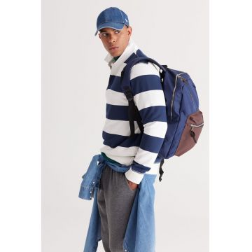 Bluza de trening polo cu dungi