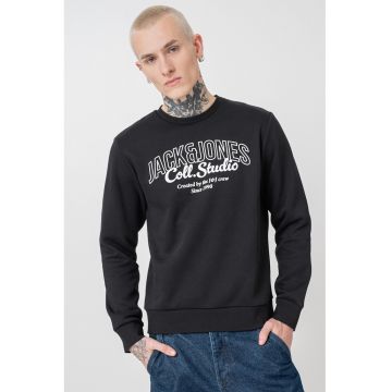 Bluza de trening regular-fit cu decolteu la baza gatului Makoto