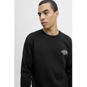 Bluza de trening regular-fit cu decolteu la baza gatului Makoto