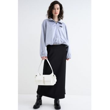 Bluza de trening supradimensionata cu fermoar Dales