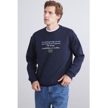 Bluza de trneing cu imprimeu text