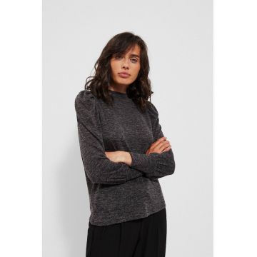 Bluza din Mélange cu Bufuri Grafit