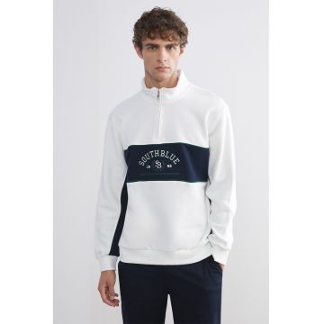 Bluza regular fit de trening cu model text