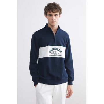 Bluza regular fit de trening cu model text