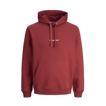 Hanorac barbati - Jack Jones - rosu - 89% bumbac - 11% poliester reciclat
