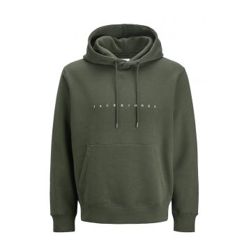 Hanorac barbati - Jack Jones - verde - 70% bumbac - 30% poliester reciclat -