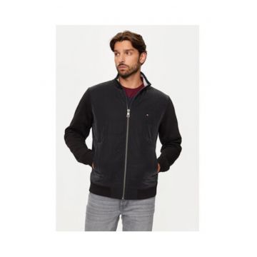 Hanorac barbati -  negru - bumbac si poliester reciclat -