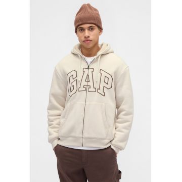 Hanorac cu captuseala din plus - logo si fermoar