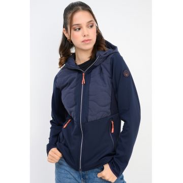 Hanorac cu fermoar si buzunare laterale