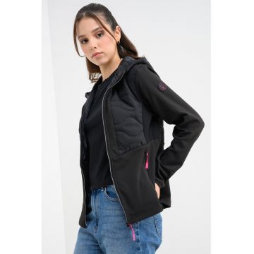 Hanorac cu fermoar si buzunare laterale