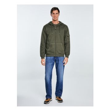 Hanorac cu fermoar si buzunare oblice Jagmur 303