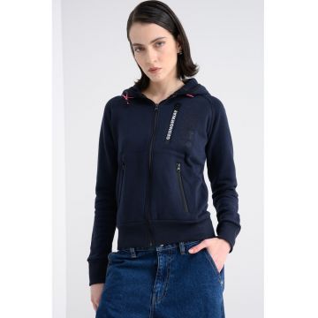 Hanorac cu fermoar si maneci raglan Fiona