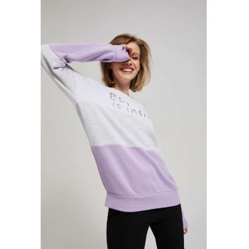 Hanorac cu imprimeu lavanda