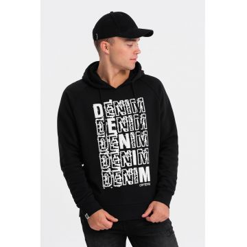 Hanorac cu imprimeu  OM-SSPS-0158 - Barbati - Fara fermoar - Cu gluga