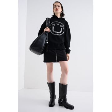 Hanorac cu maneci cazute si imprimeu Dolasa