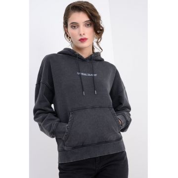 Hanorac de bumbac cu buzunar kangaroo