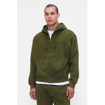 Hanorac de bumbac cu fermoar