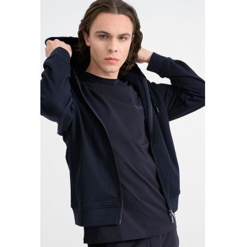 Hanorac de bumbac cu fermoar