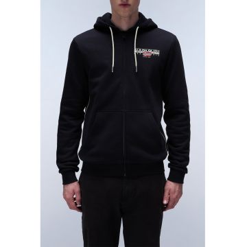 Hanorac din amestec de bumbac cu fermoar