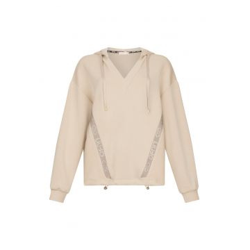 Hanorac din amestec de modal cu talie ajustabila