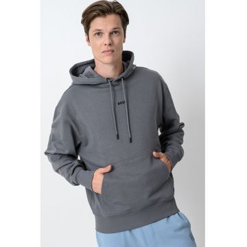 Hanorac din bumbac cu buzunar kangaroo