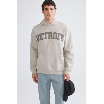 Hanorac lejer cu imprimeu text