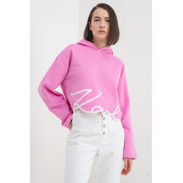 Hanorac lejer din amestec de bumbac organic cu logo