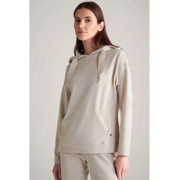 Hanorac supradimensionat cu detaliu logo la maneci