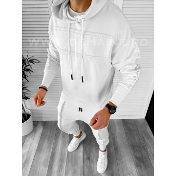 Hanorac barbati alb slim fit K031 P20-3.2