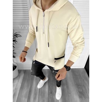 Hanorac barbati bej slim fit K177 D5-4.2