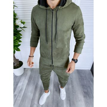 Hanorac barbati kaki slim fit b6115 P20-3.2 Hanorac barbati kaki slim fit b6115 P20-3.2